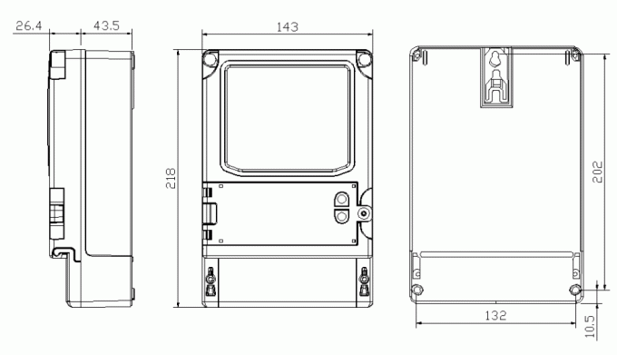 ODM IoT basierte intelligenten Dreiphasenstandard 9 der energie-Meter-Lösungs-IEC62053-21