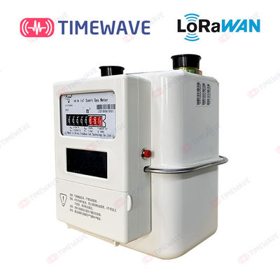 Prepaid LoRaWAN Gas Meter Wireless IoT Remote Control LCD Aluminum Steel Shell Ultrasonic Gas Meter