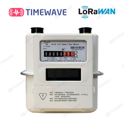 Prepaid LoRaWAN Gas Meter Wireless IoT Remote Control LCD Aluminum Steel Shell Ultrasonic Gas Meter