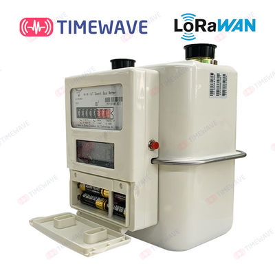 Prepaid LoRaWAN Gas Meter Wireless IoT Remote Control LCD Aluminum Steel Shell Ultrasonic Gas Meter