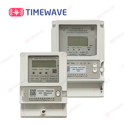 Remote Control LoRaWAN Energy Meter Single Phase 4 Wire Wireless Electricity Meter