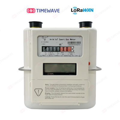 10-yr Battery LoRaWAN Gas Meter IP68 Waterproof For Horizontal Installation