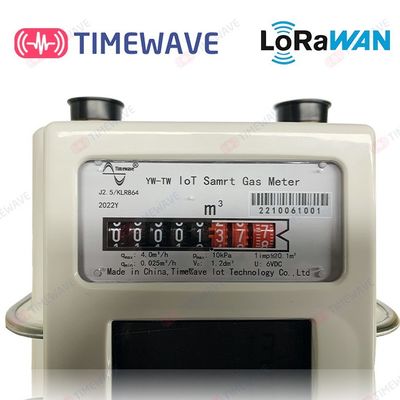 Sicherer intelligenter Gaszähler drahtloses LoRaWAN basierte 1,6/2,5/4.0m3/H