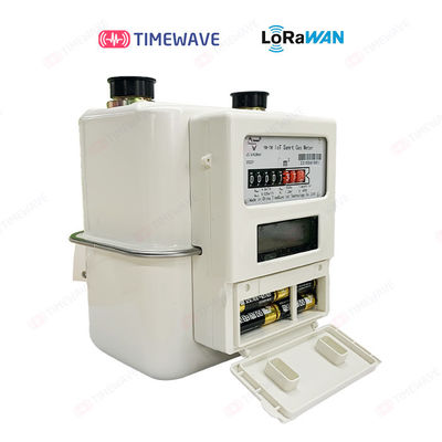 10-yr Battery LoRaWAN Gas Meter IP68 Waterproof For Horizontal Installation