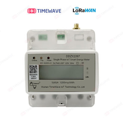WiFi Single Phase Smart Electric Energy Meter with Prepaid Remote Control and Electricity on-off Control, Time-Based Billing